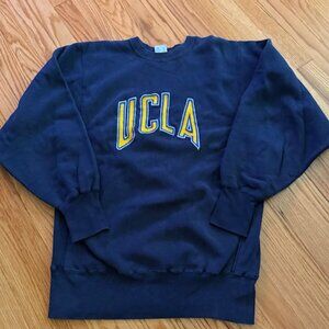 CHAMPION navy blue UCLA embroidered LOGO sweatshirt XL
